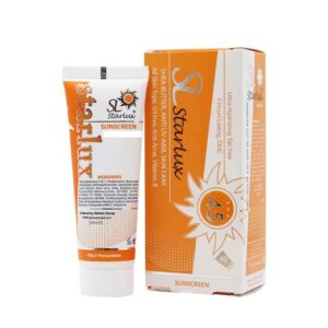 کرم ضد آفتاب رنگی استارلوکس SPF۴۵ – پوشش کرمپودری سبک و طبیعی