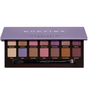 پالت سایه چشم Norvina از برند آناستازیا بورلی هیلز با 12 رنگ مات و متالیک