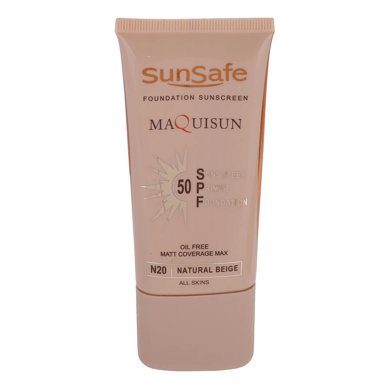 کرم ضد آفتاب کرم‌پودری سان سیف مدل MAQUISUN با SPF50
