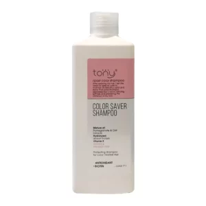 شامپو تونی Tony ـ تثبیت کننده رنگ مو Color Saver ـ‌ بدون سولفات ـ حجم ۵۰۰ میل