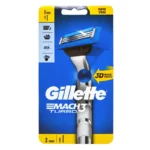 خودتراش ژیلت Gillette مدل Mach3 Turbo ـ‌ به همراه ۲ یدک