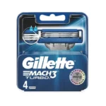 تیغ یدک ژیلت Gillette مدل Mach3 Turbo ـ ۴ عدد