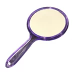 آینه دستی گرد کریستال دوطرفه کوچک - سبک و قابل حمل - تصویر 2