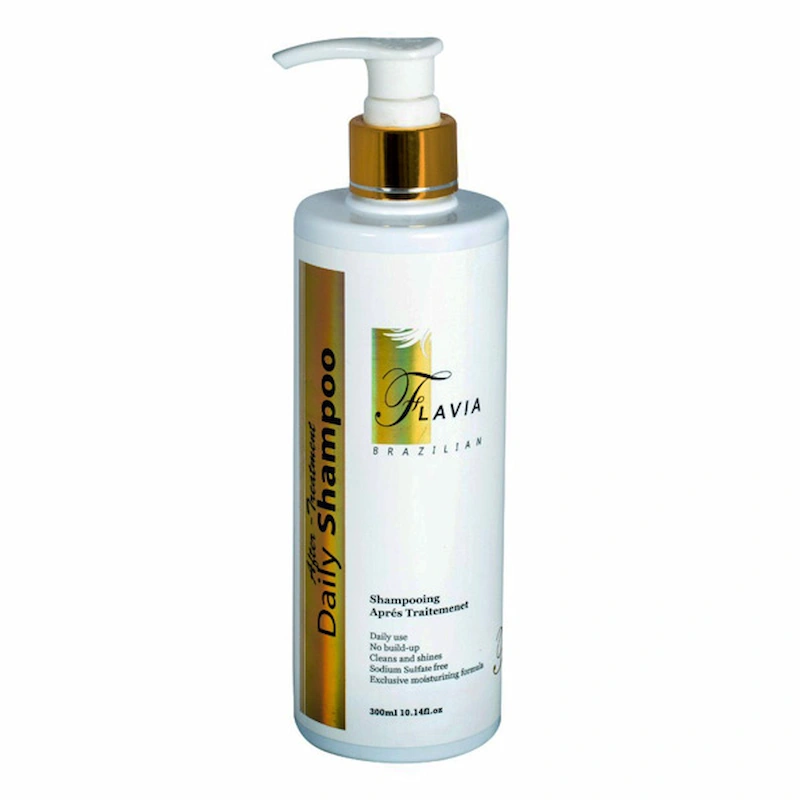 شامپو کراتین بدون سولفات فلاویا Flavia keratin - مرطوب کننده حجم 300 میل