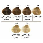 رنگ مو الوکسین Eloxin - سری طلایی حجم ۱۲۰ میل - Image 2