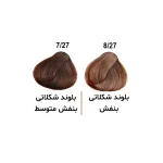 رنگ مو الوکسین Eloxin - سری شکلاتی بنفش حجم ۱۲۰ میل - Image 2