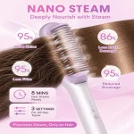 برس حرارتی بخاردار شیگلم مدل Hydra Shot Steam Straightening Brush Pro - Image 2