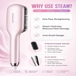 برس حرارتی بخاردار شیگلم Hydra Shot Steam Straightening Brush Pro