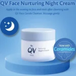 کرم شب مغذی و ضد چروک صورت کیووی QV حجم 50 گرم
