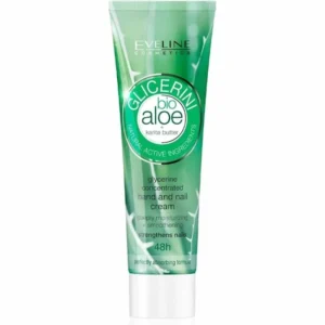 کرم مرطوب کننده دست و ناخن اولاین مدل BIO Aloe حجم 100 میل