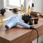 مگا آپ سشوار 2600 وات حرفه ای آبی آسمانی RLB